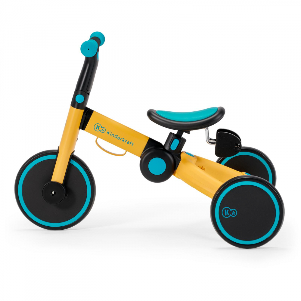 Tricicleta Kinderkraft 4trike Yellow Transformabilă - imagine 5