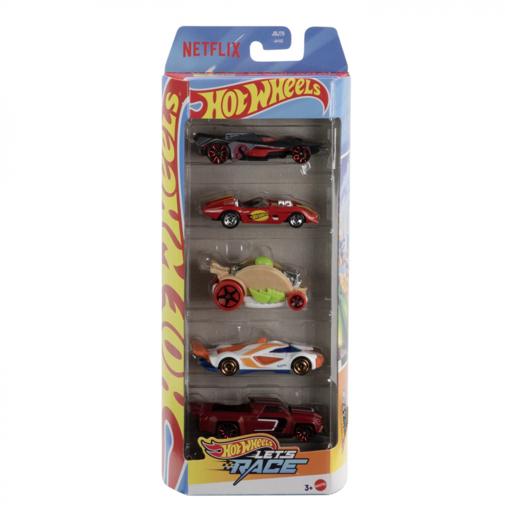 Set 5 Masini Hot Wheels Lets Race Mattel