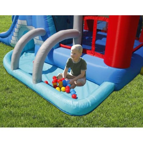 HappyHop Splash Park - Centru de joacă gonflabil cu apă - imagine 13
