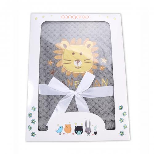 Paturica Cangaroo Freya Grey pentru copii