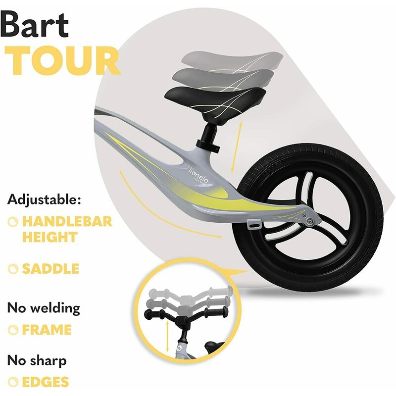 Lionelo Bart Tour - Bicicletă Echilibru Copii - imagine 6