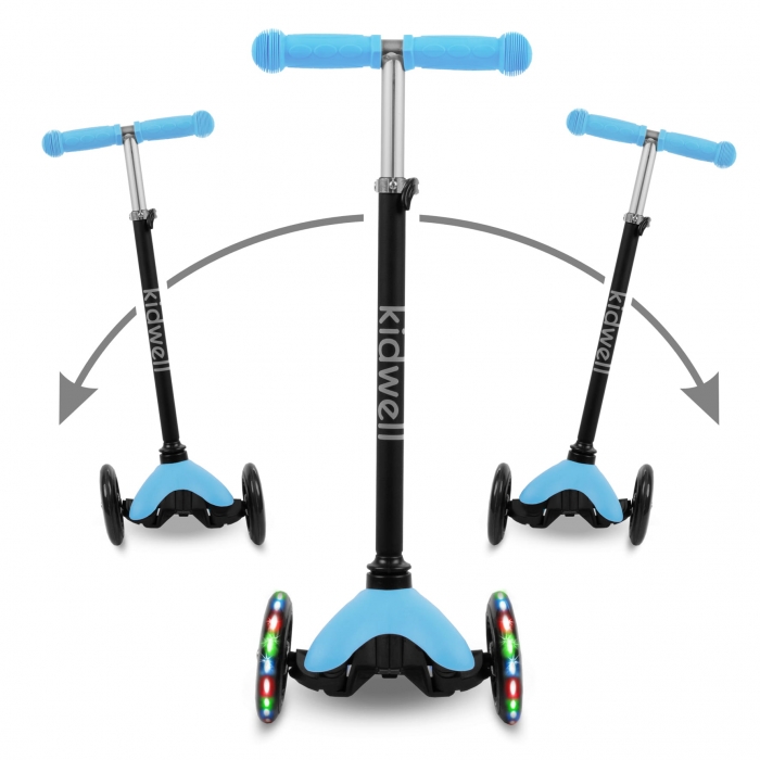 Trotineta Kidwell UNO Blue cu LED 3 roti - imagine 2