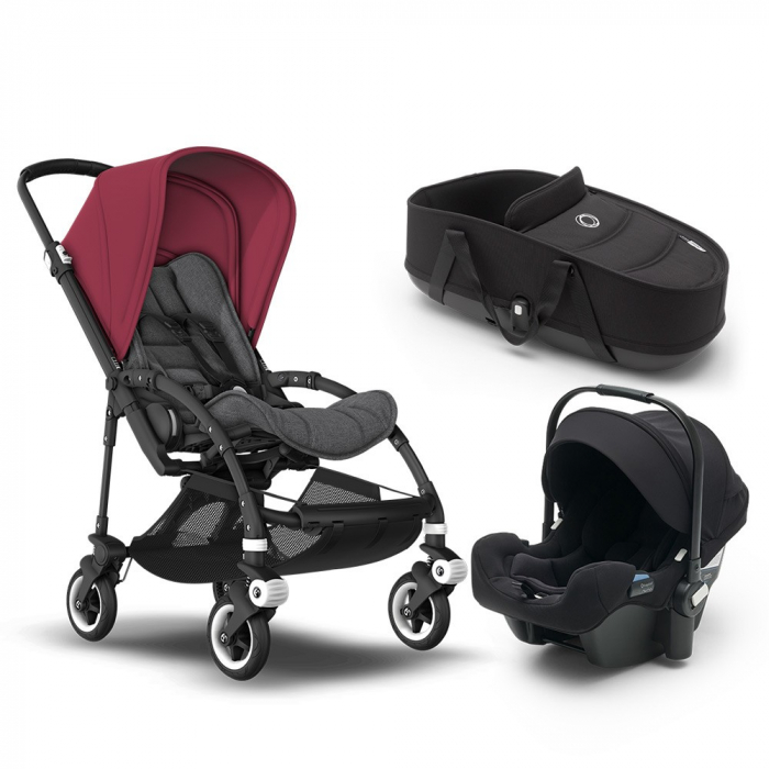 Bugaboo Bee 6 Ruby Red - Carucior 3 in 1 Premium