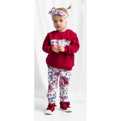 Pantalon floral Nicol pentru copii - Confortabil - imagine 2