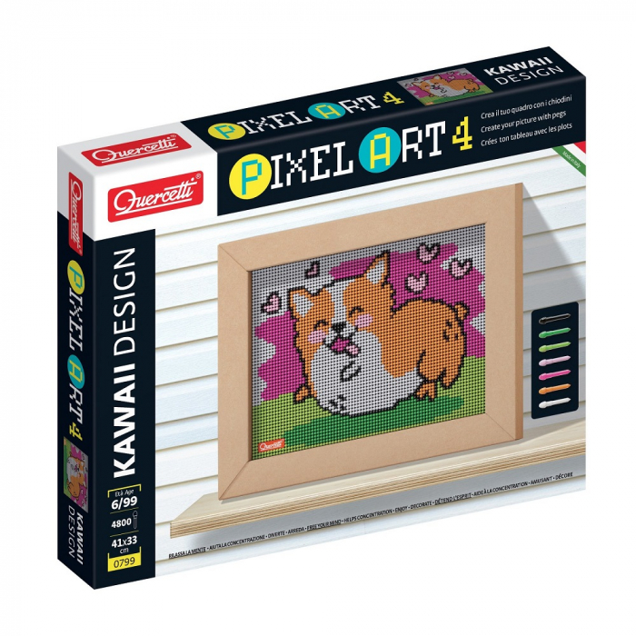 Joc Mozaic Pixel Art Quercetti Corgi
