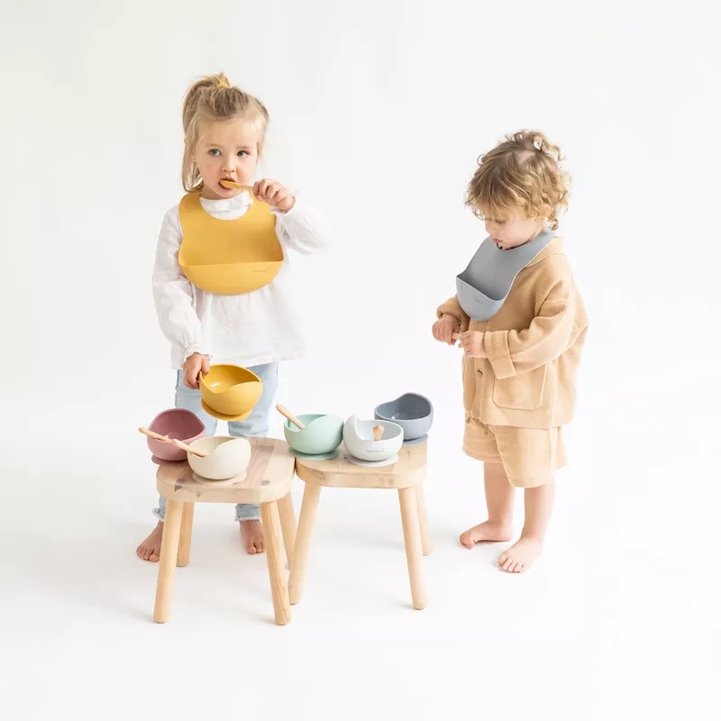 Bol Silicon Mustard Saro Baby Anti-Alunecare
