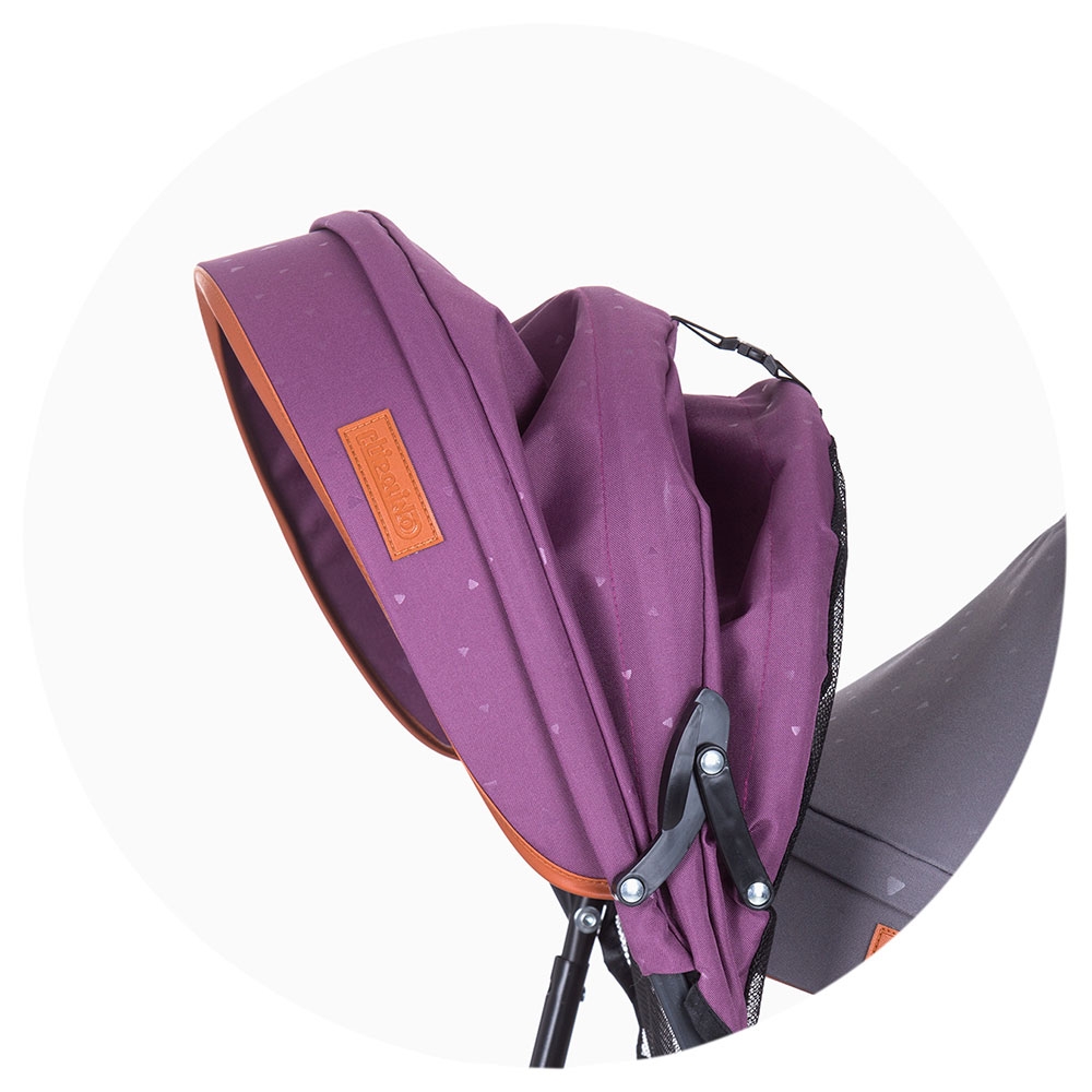 Tricicleta Chipolino 2Play Lilac Gemeni, Maner Control - imagine 5