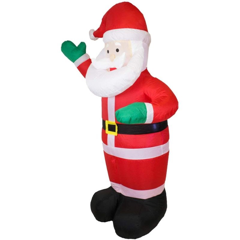 Figurină Moș Crăciun gonflabil 180cm LED Procart - imagine 2