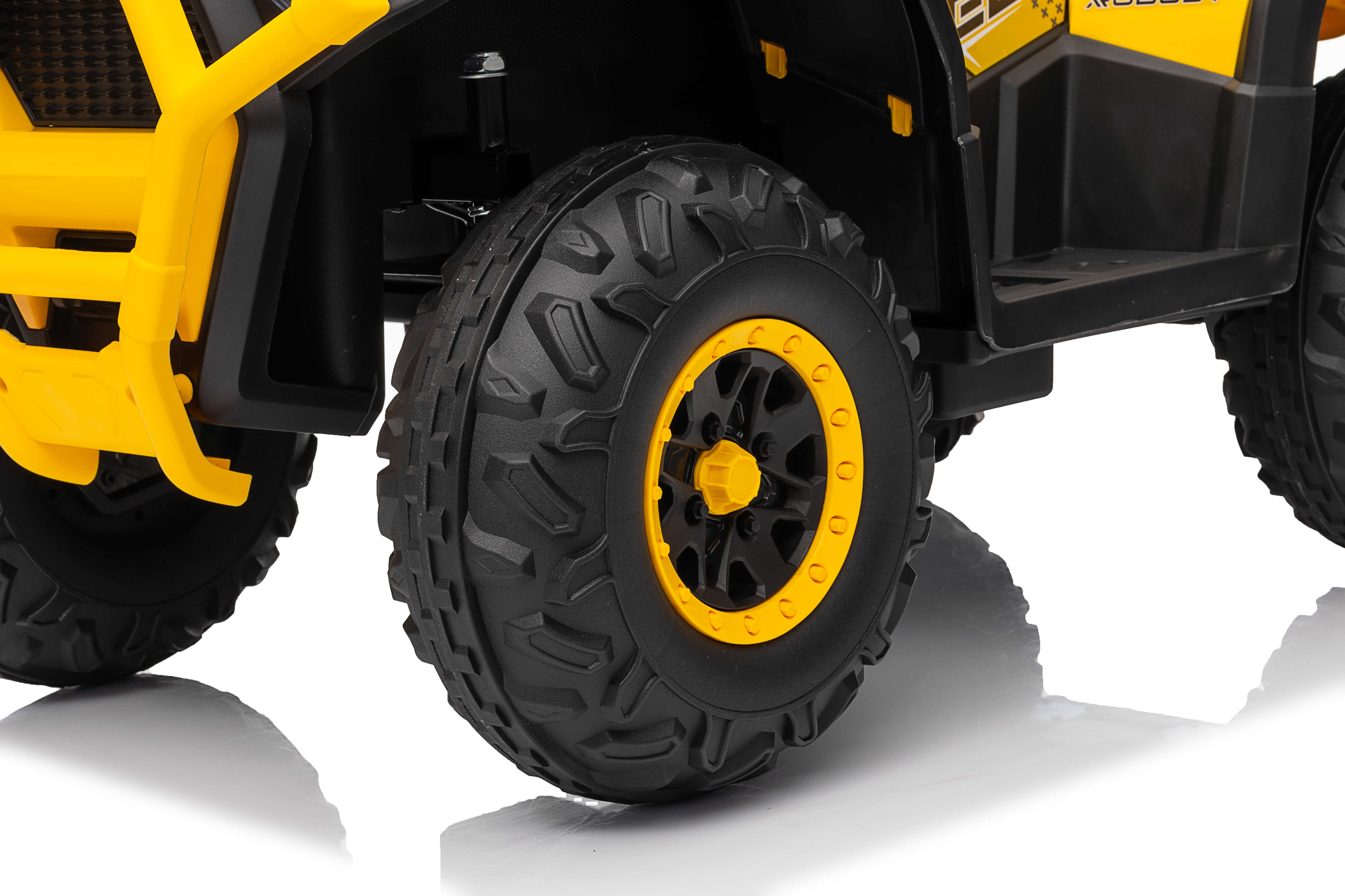 ATV electric pentru copii Mini Desert 12V 4x4 Galben, telecomanda parentala, Bluetooth - Autokids.ro - imagine 10