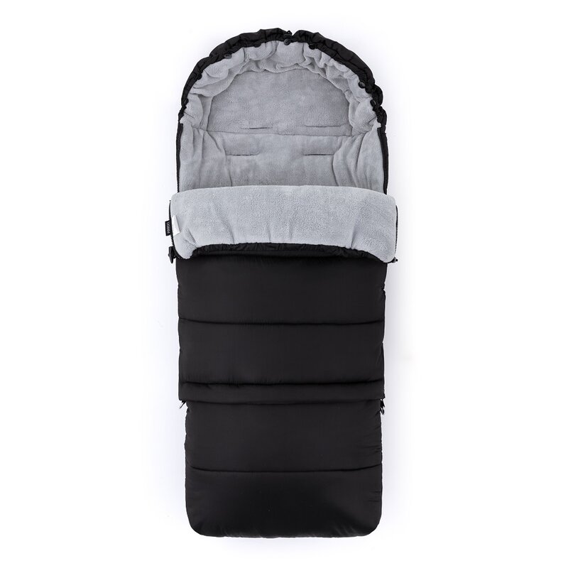 Feedo Sac Iarnă 3-în-1 Cărucior Negru 110cm - imagine 2