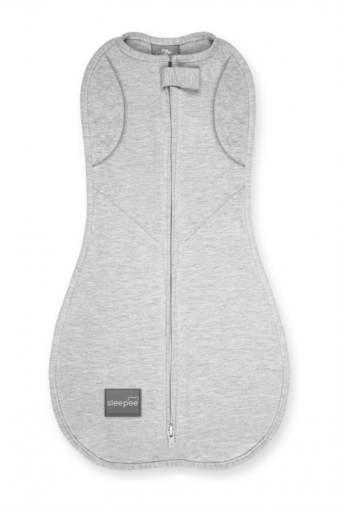 Swaddle Nor Pufos Gri + Căciulită | Bumbac Premium - imagine 5