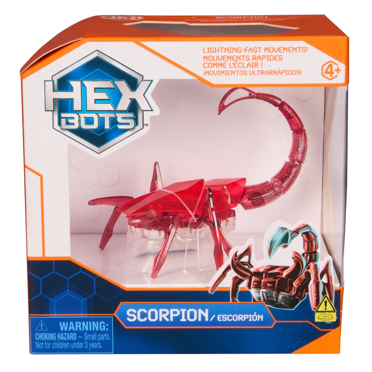 Scorpion Interactiv Hexbugs Rosu - Merge pe Pereti