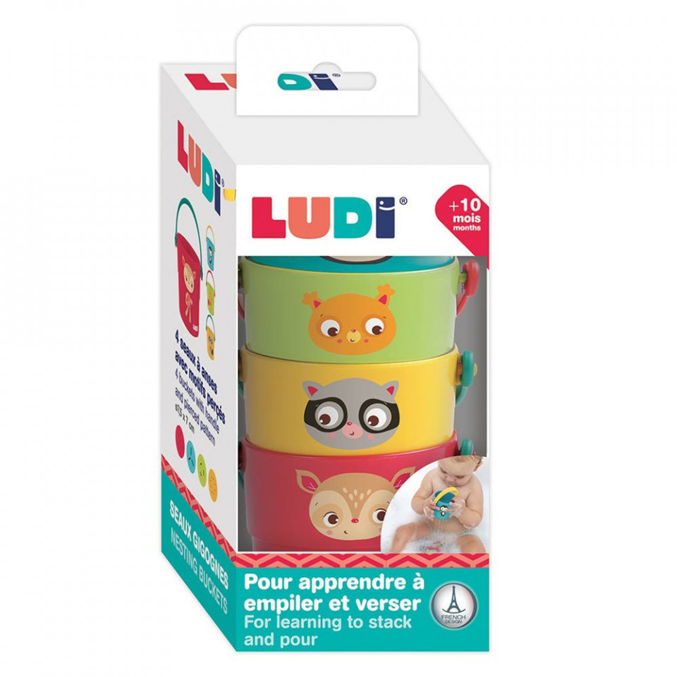 Set 4 cupe baie Ludi cu animale - imagine 2