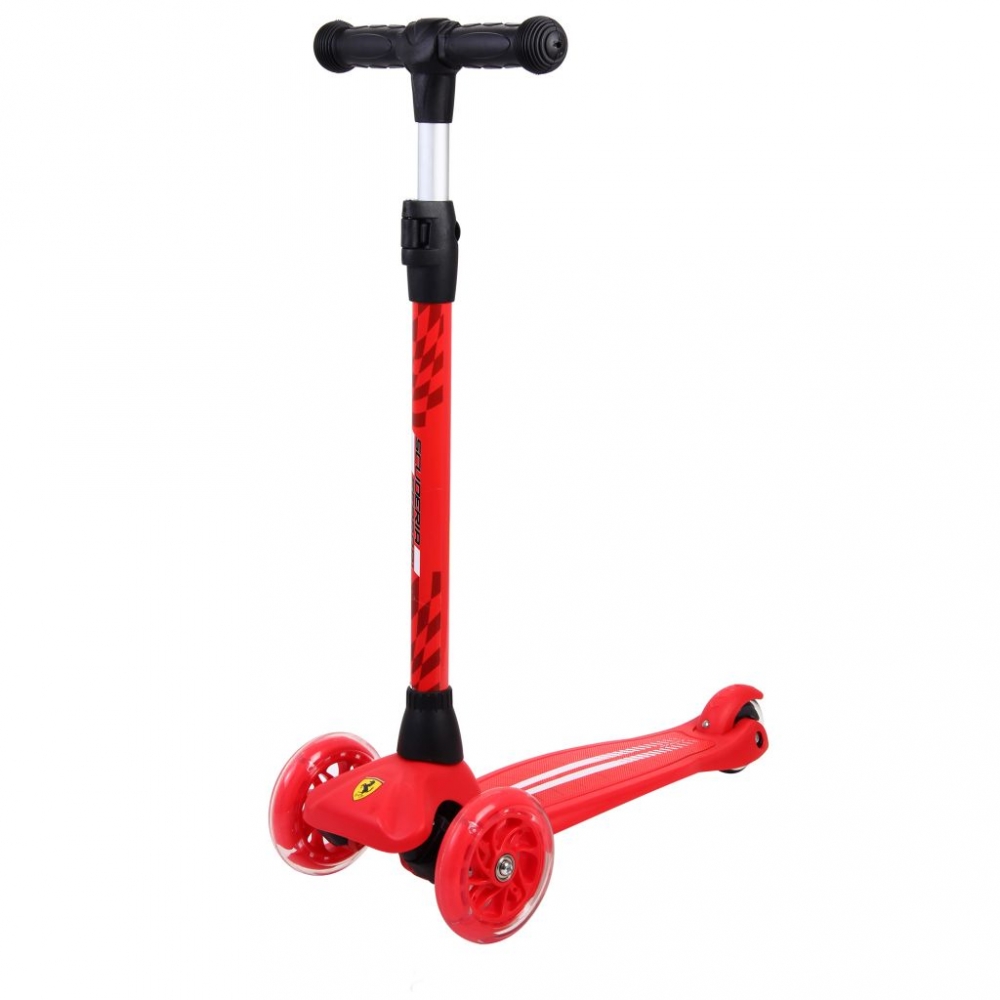 Trotineta Ferrari Twist Mesuca, 3 Roti, Rosie - imagine 3