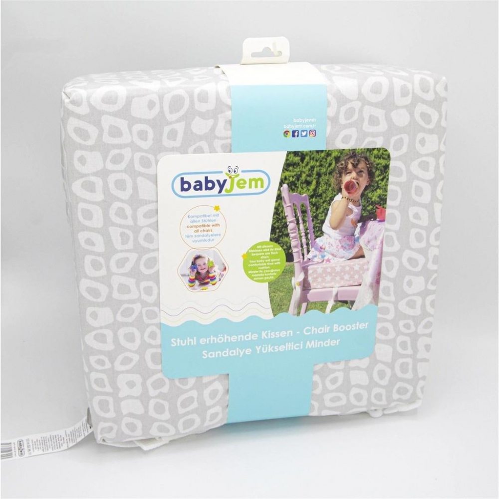 Pernuță Înălțător BabyJem Gri 32x32 cm - imagine 4