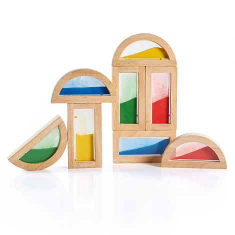 Rainbow Blocks Guidecraft - Dezvoltare Senzorială - imagine 2