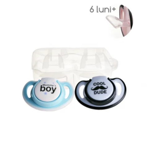 Set Suzete Minut Baby 6+ cu Cutie Sterilizare - imagine 2