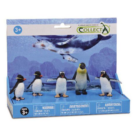 Set 5 Figurine Pinguini Collecta - Detalii Realiste