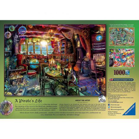 Puzzle Viața de Pirat 1000 piese Ravensburger - imagine 2
