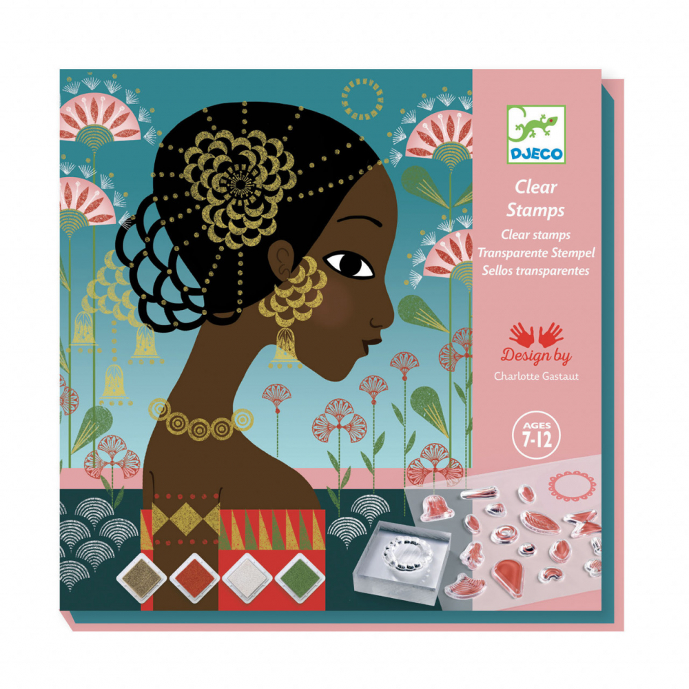 Joc creativ stampile Djeco, printese