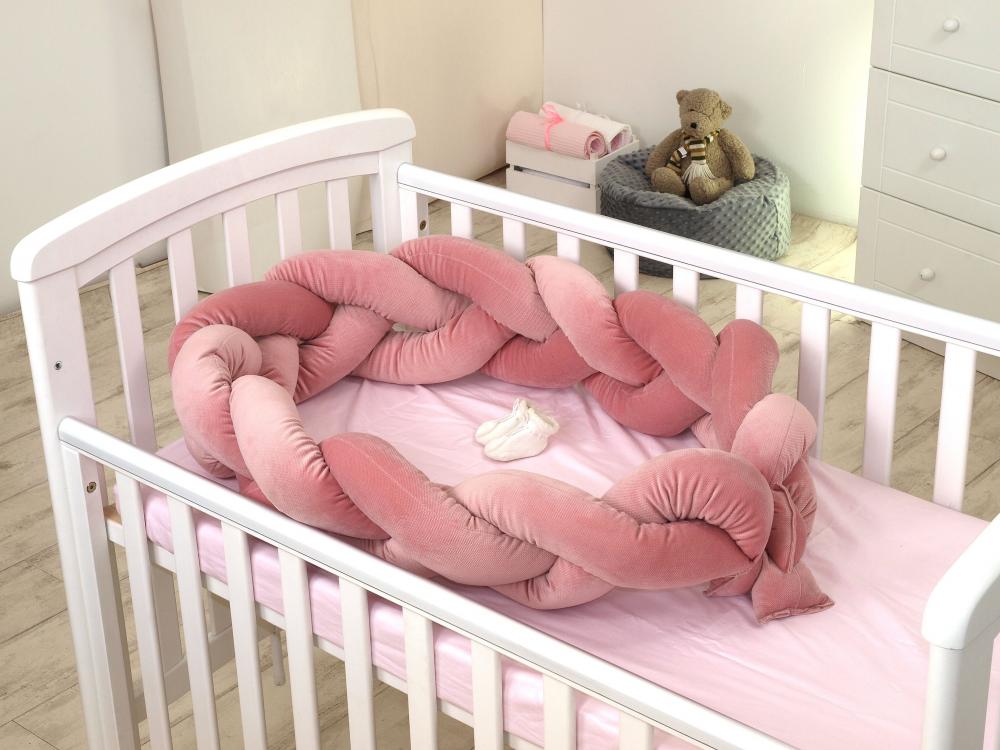 Aparatoare Pat Velvet Roz Pj baby | Siguranță și Confort - imagine 2