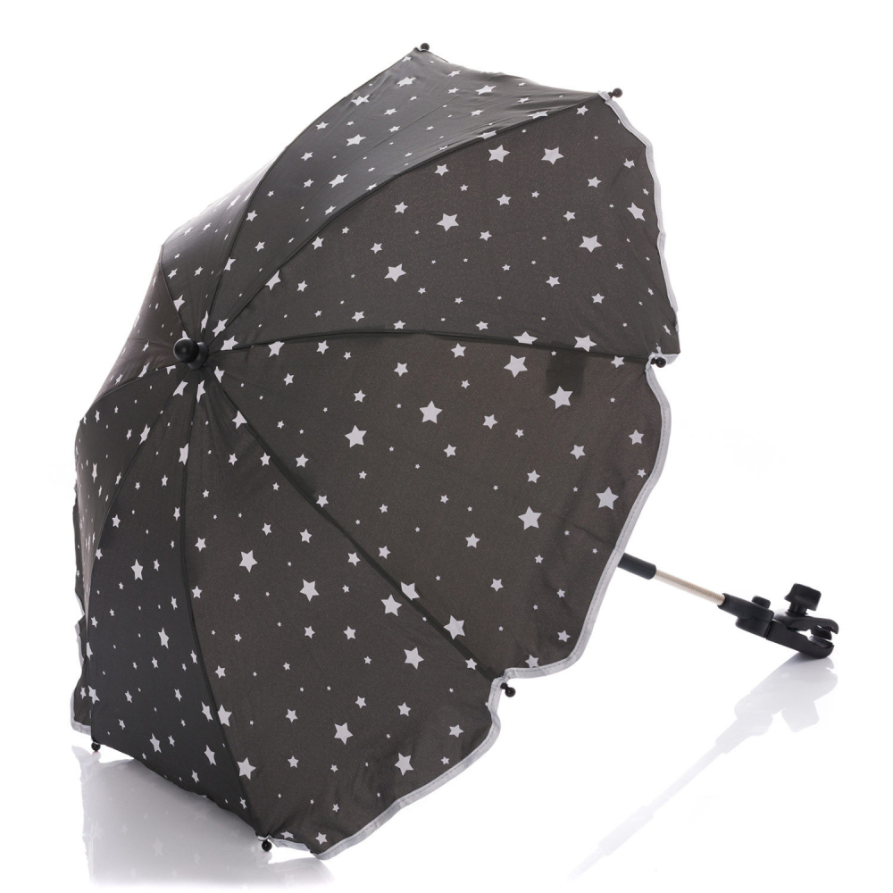 Umbrelă Carucior Fillikid UV 50+ Stelute Grey