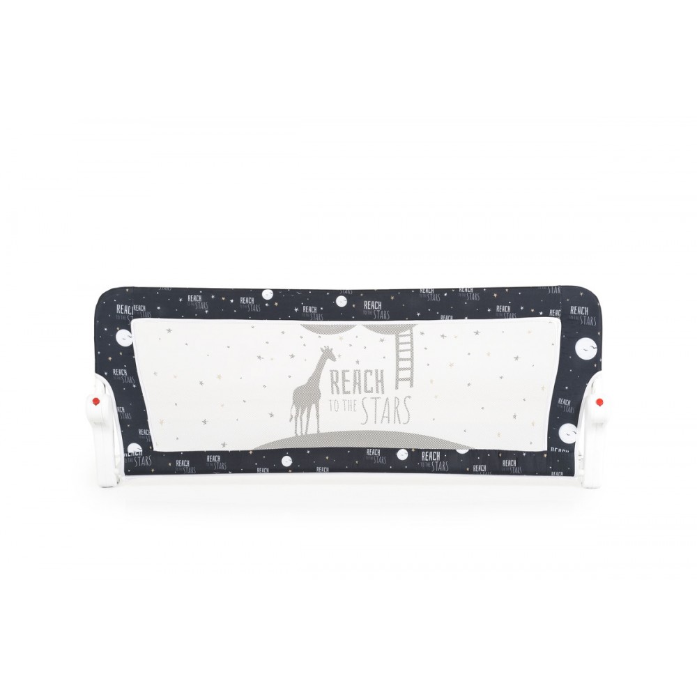 Bariera protectie pat Moni 120 cm Stars Black - imagine 2