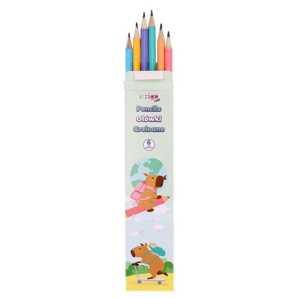 Set 6 Creioane Strigo Capybara Pastel | Design & Util