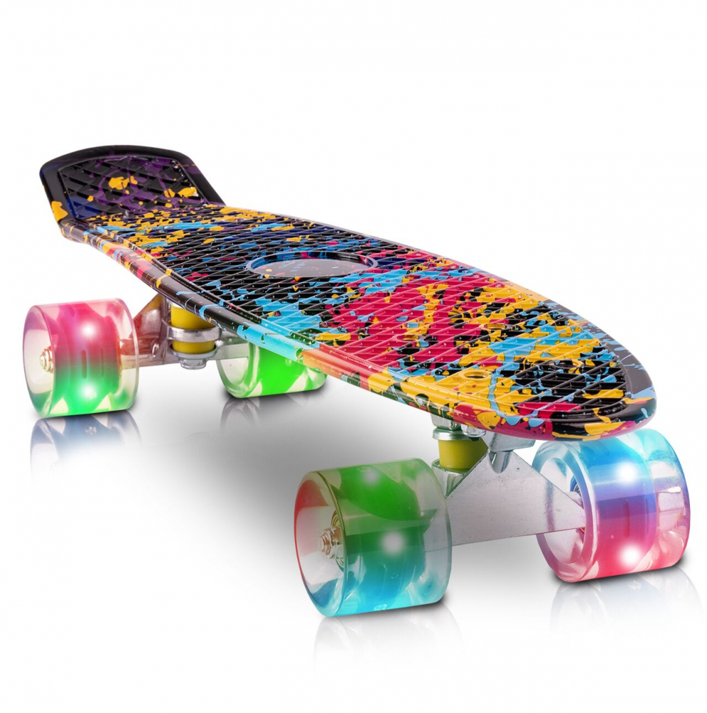 Skateboard Malplay cu LED-uri, 56x15cm - imagine 10