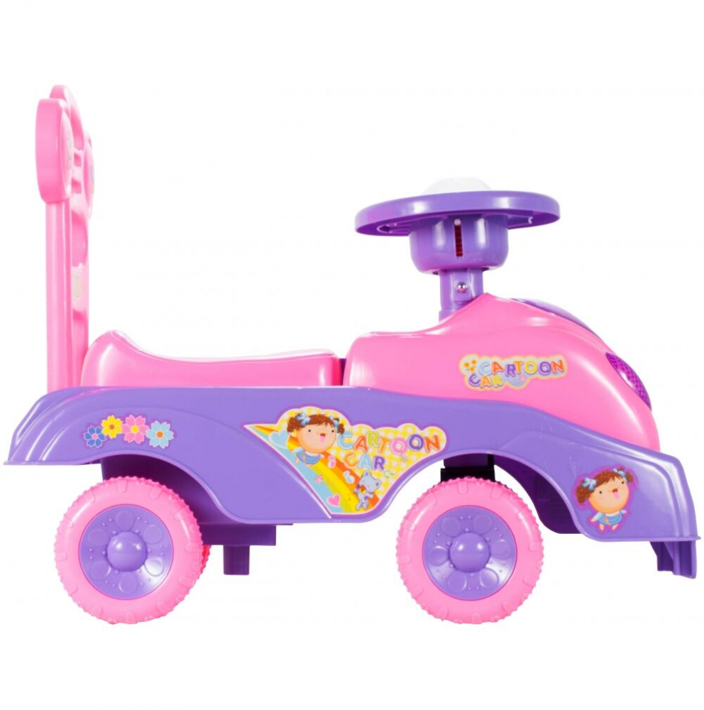 Mașinuță Ride-On Malplay Pink Butterfly, 17 Melodii - imagine 5