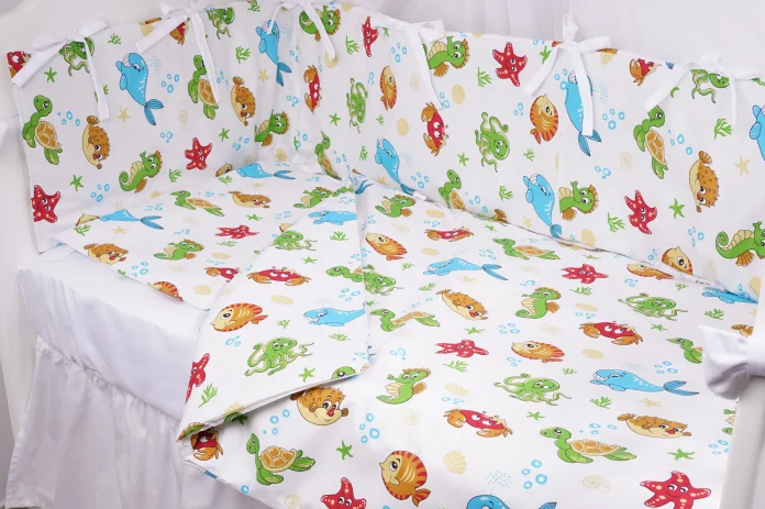 Set Lenjerie Patut 7 Piese Confort Family Bumbac - imagine 3