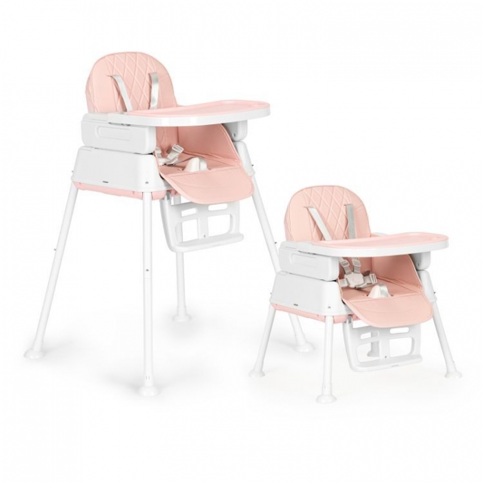 Ecotoys HA-009 Roz Scaun Masa 3 in 1 Modulabil - imagine 4