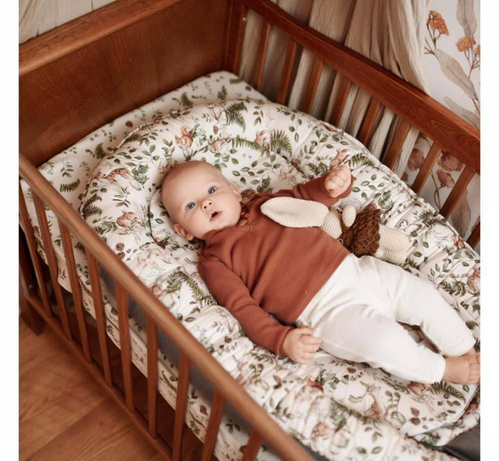 Suport Dormit BabySteps Babynest Premium Catifea - imagine 3