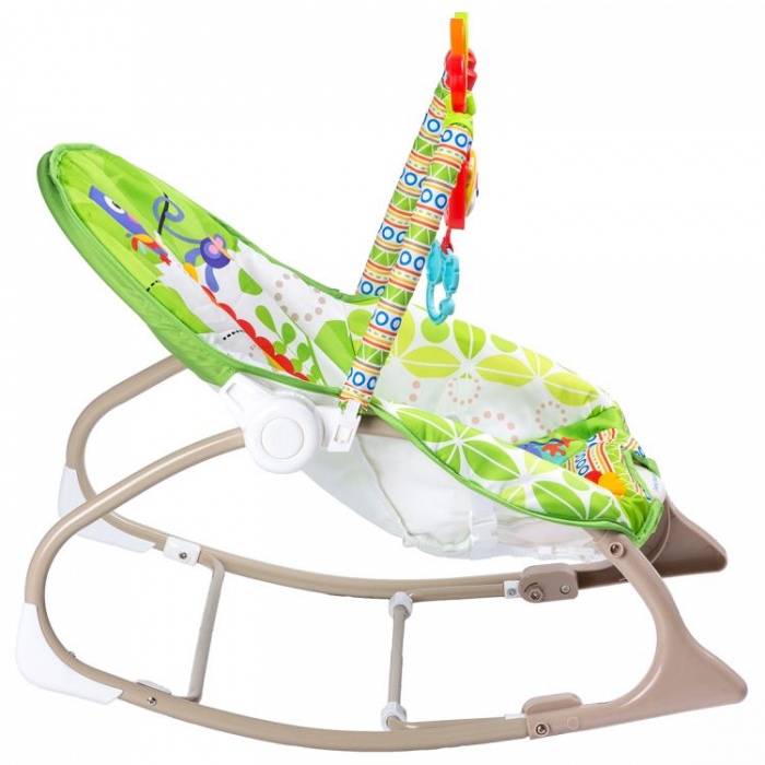 Balansoar cu vibrații 3 în 1 Ecotoys Jungla - imagine 6