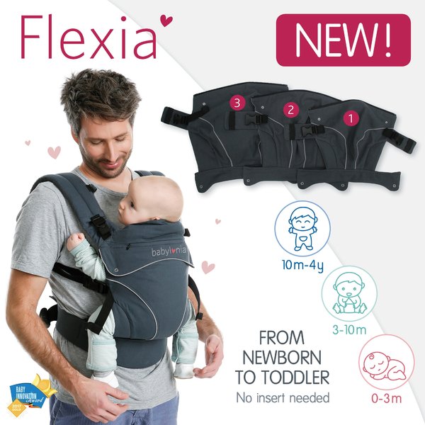 Sistem Purtare Babylonia Flexia Deep Grey, 0-4 Ani - imagine 6