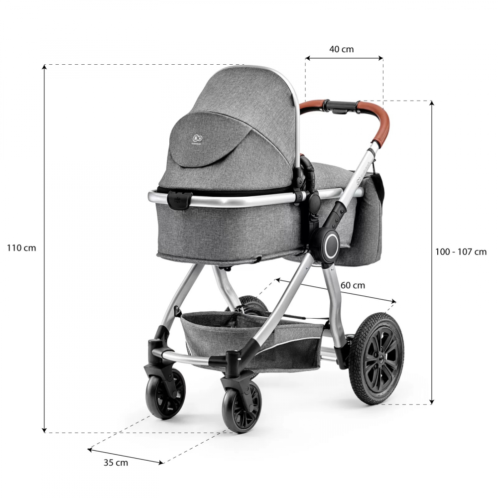 Kinderkraft Veo 3in1 Grey - Carucior Premium - imagine 10