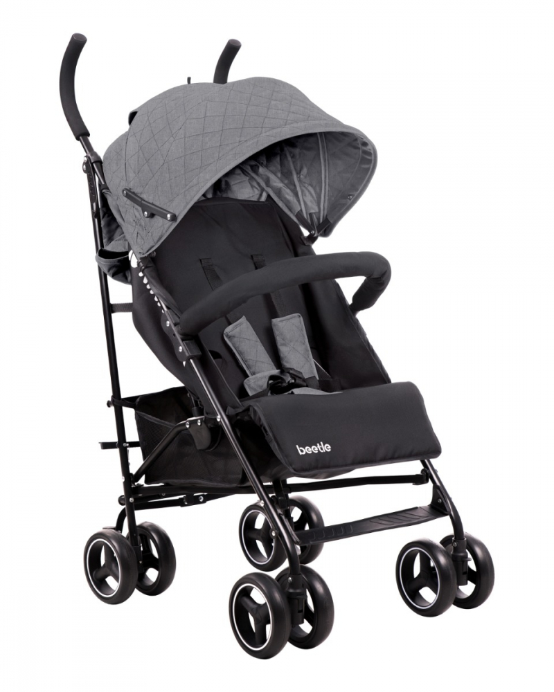 Carucior Sport KikkaBoo Beetle Grey, Pliere Umbrela