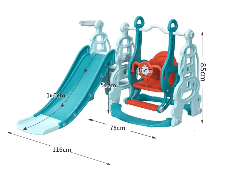 Nichiduta Garden Tower Blue 3in1 Tobogan + Piscina Bile - imagine 4