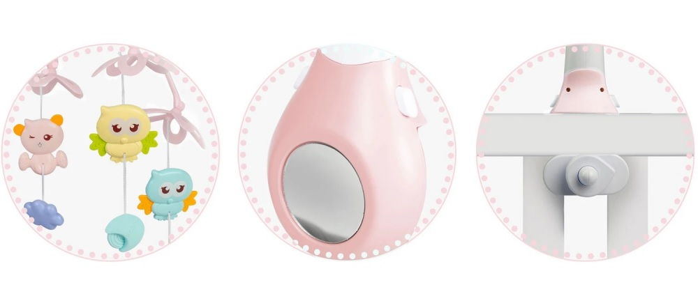 Carusel Muzical Ricokids 2in1 cu Proiector și Telecomandă - imagine 8