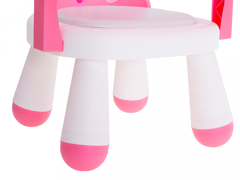 Scaun de masa Ikonka Little Bunny 2in1 Roz - imagine 9