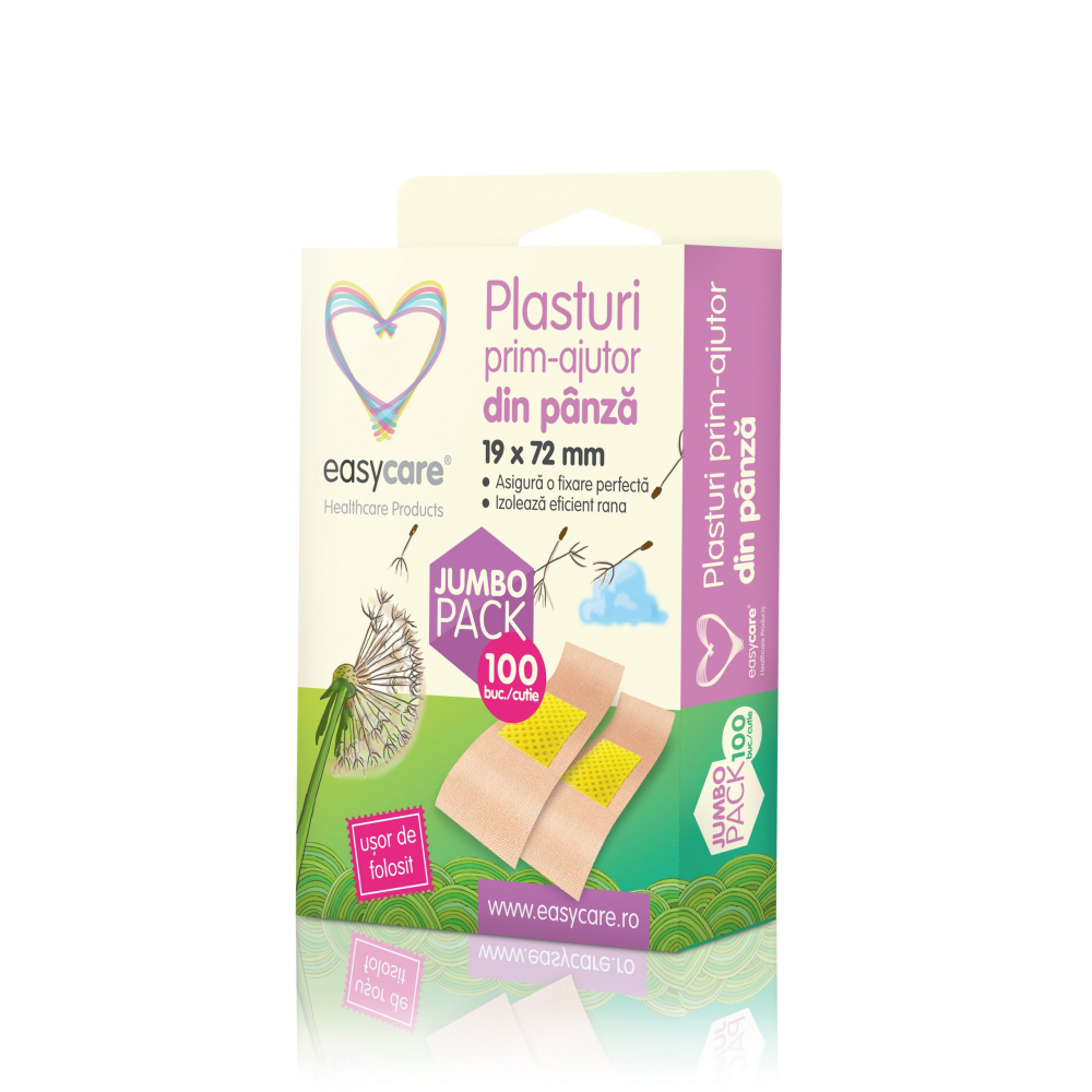 Plasturi Textil Easycare 100 buc - Protecție Durabilă