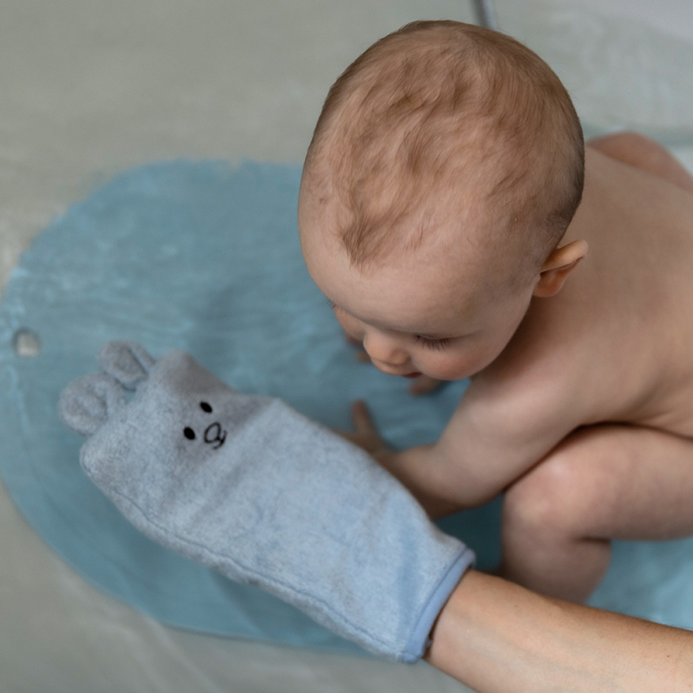 Mănușă Baie Babyono Bambus Albastru - imagine 6