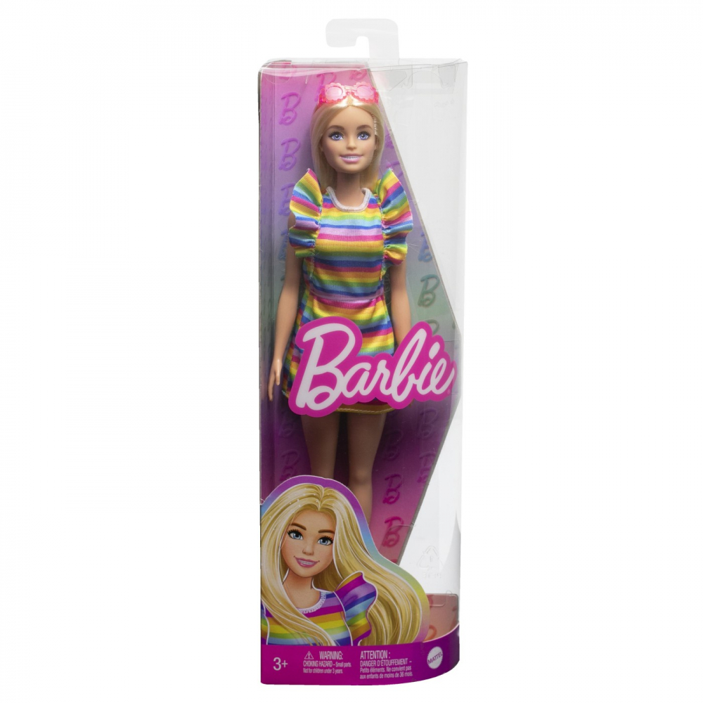 Papusa Barbie Fashionista Blonda cu Aparat Dentar Mattel