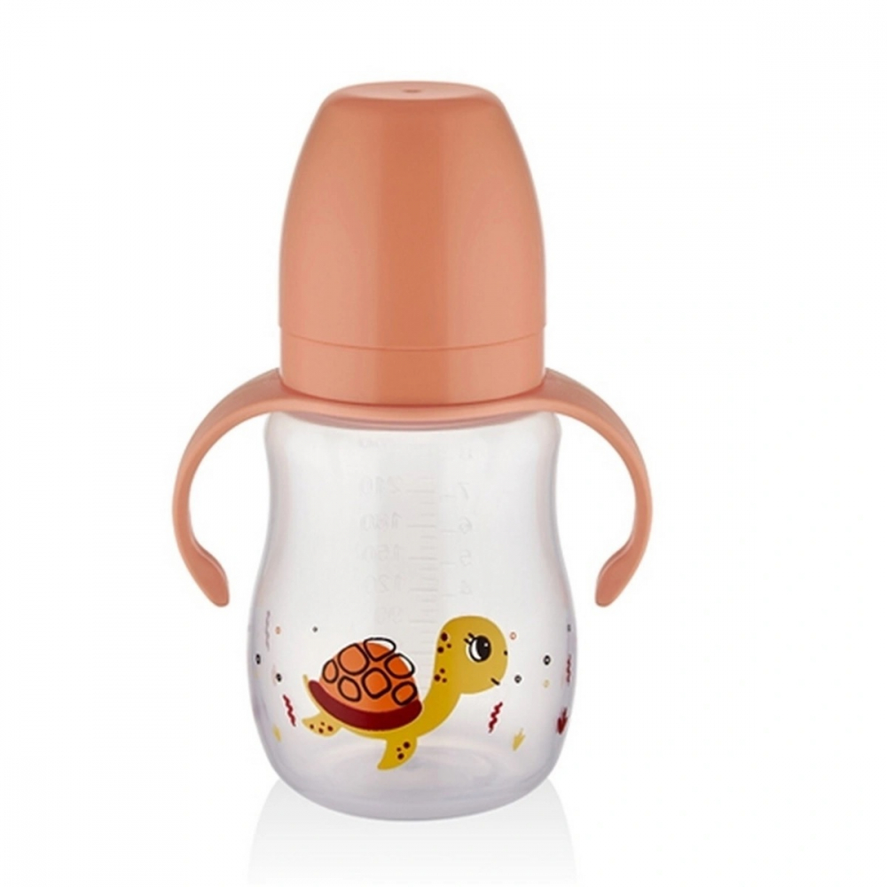 Cana BabyJem Tranzitie 250ml Turtle Portocaliu - imagine 6