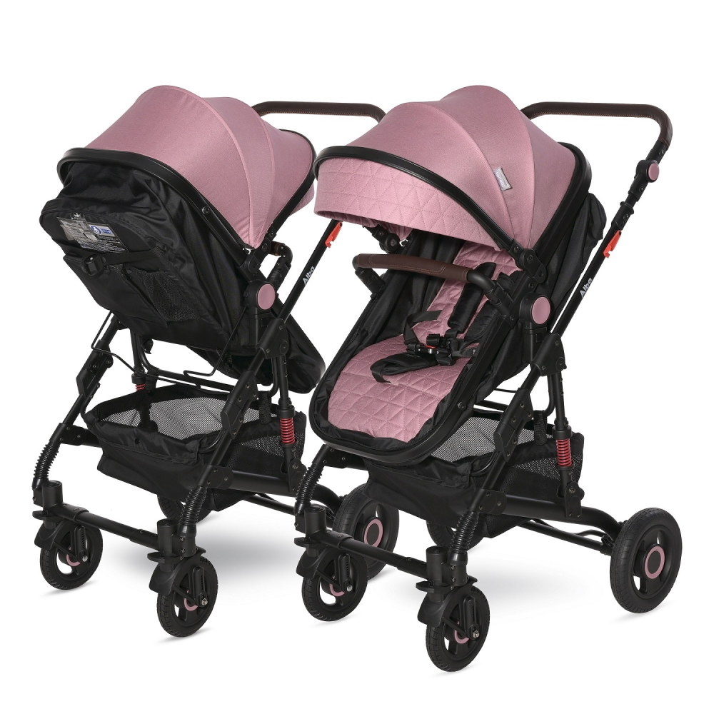 Lorelli Alba Premium Pink Carucior Transformabil 0-3 Ani - imagine 4