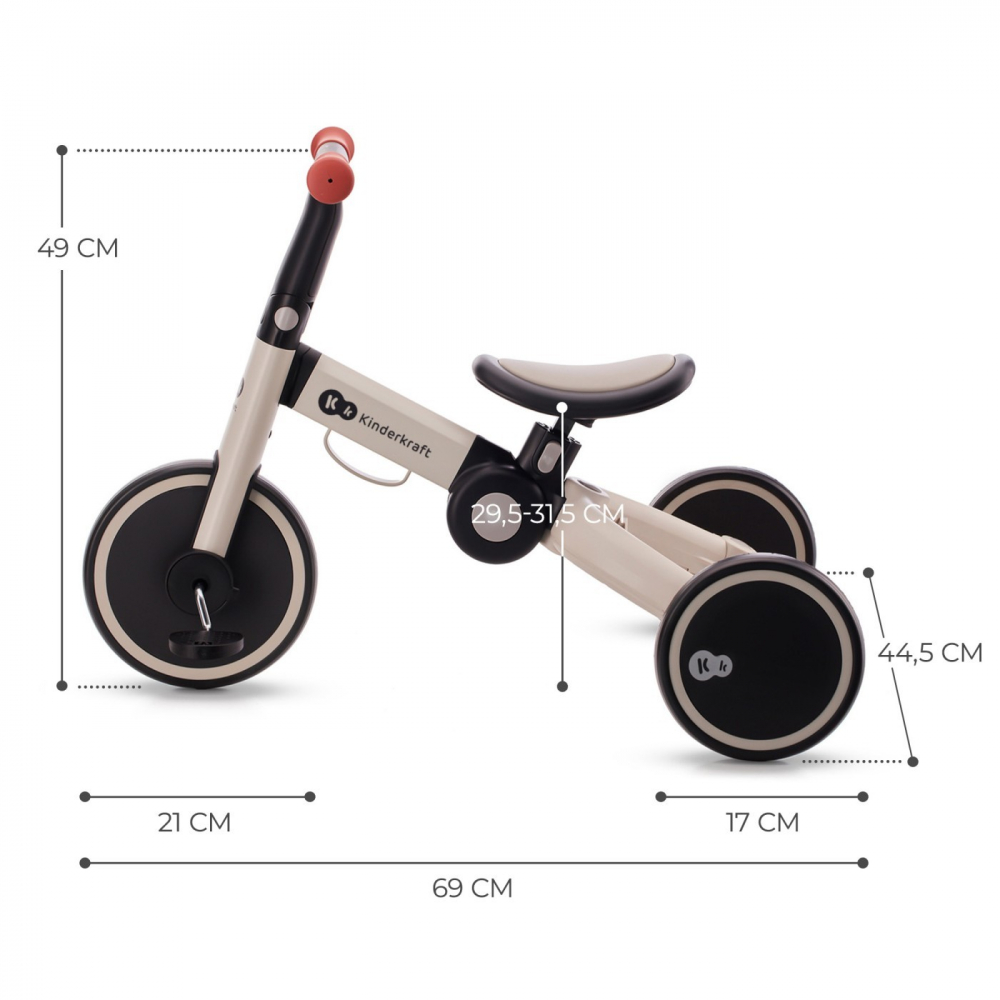 Kinderkraft 4trike - Tricicleta Transformabilă 3 în 1 - imagine 3