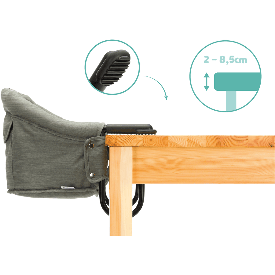Scaunel masă portabil Fillikid Flexi Green Melange - imagine 4