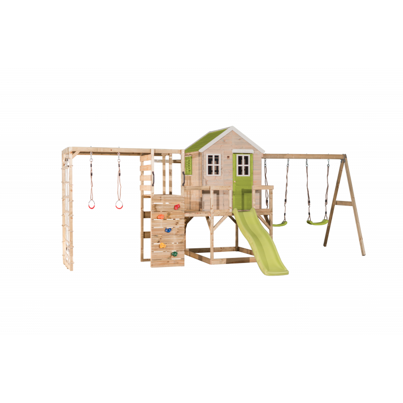 Casuta Gradina Wendi Toys cu Tobogan si Leagan - imagine 3