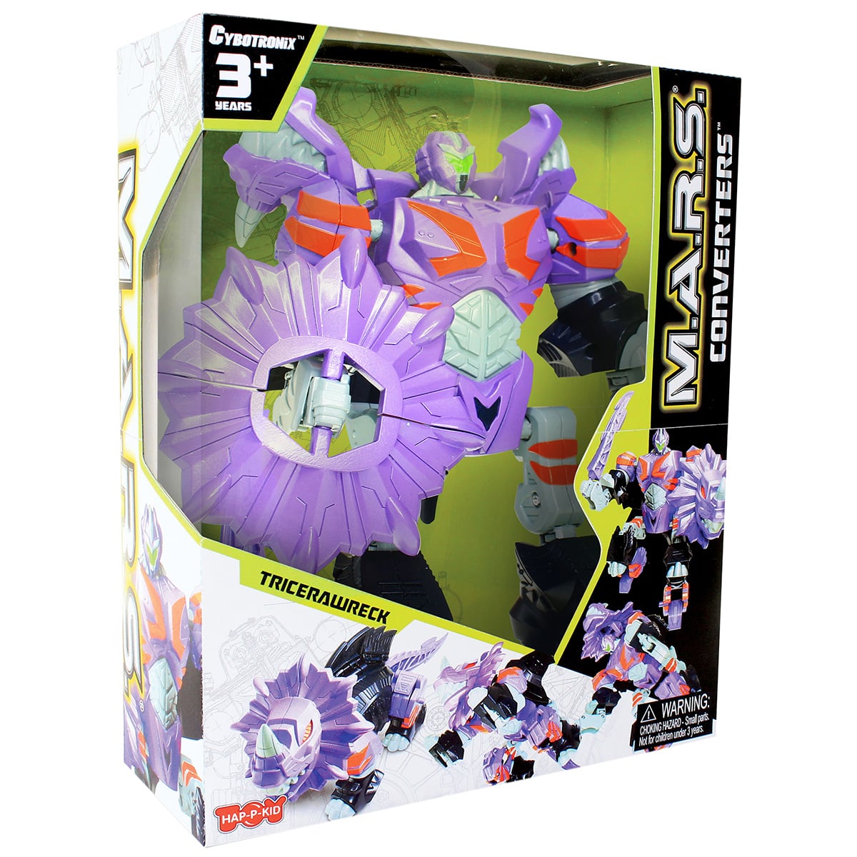 Robot Transformabil M.A.R.S. Tricerawreck Happy Kid