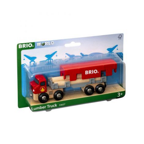 Camion cu Cherestea Brio 33657 | Jucărie Lemn - imagine 3